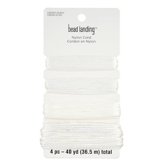 White Nylon Cord Assortment by Bead Landing™